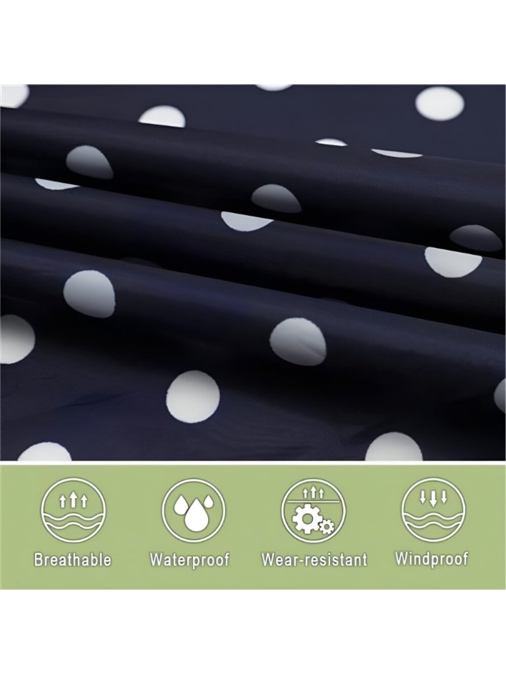 Fashion Hooded Rain Poncho Waterproof Raincoat Jacket with pocket - Picture 7 of 8
